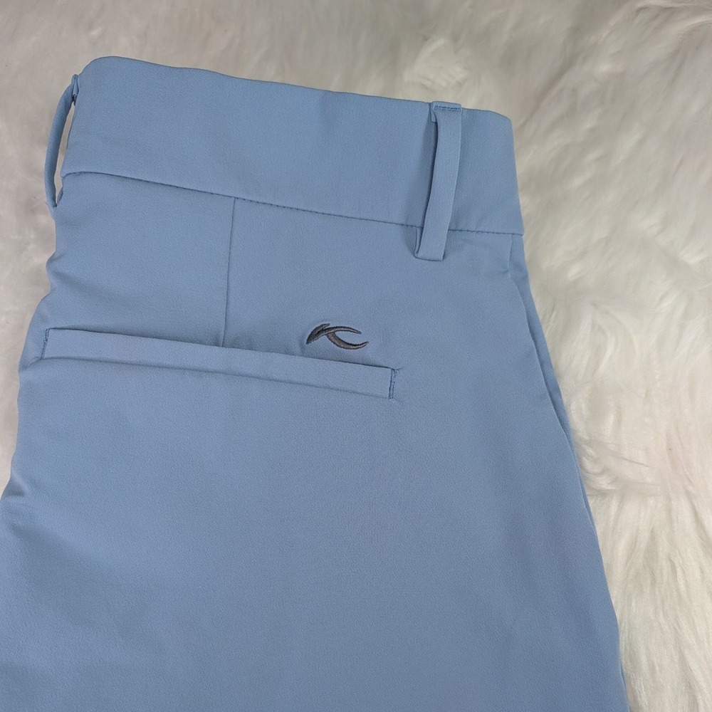 Kjus Ike Shorts Mens 33 Light Blue Golf Regular Fit MG20-D09 Stretch 10in Inseam